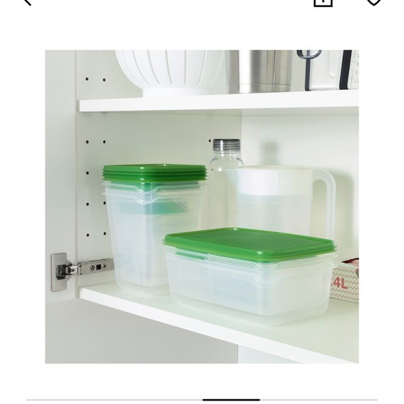IKEA Food container, set of 17, clear/green - Picture 6 of 10